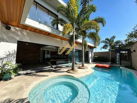 Sobrado para alugar em Indaiatuba, Jardim Residencial Dona Lucilla, com 4 suítes, com 410 m²